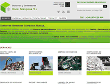 Tablet Screenshot of chatarrasycontenedoresmarquina.com
